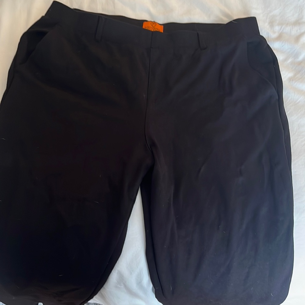 Stretchy black dress pants